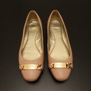 Coach Bianca Ballet Flats Blush Pink Rose Gold 6.5